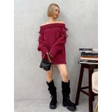 リボンオフショルニットワンピース | EVRIS | 詳細画像12