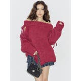 リボンオフショルニットワンピース | EVRIS | 詳細画像2