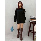 リボンオフショルニットワンピース | EVRIS | 詳細画像24