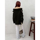 リボンオフショルニットワンピース | EVRIS | 詳細画像30