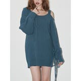 ワンショルダーニットワンピース | EVRIS | 詳細画像1 