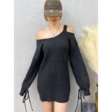 ワンショルダーニットワンピース | EVRIS | 詳細画像11 