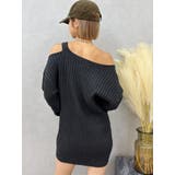 ワンショルダーニットワンピース | EVRIS | 詳細画像14 