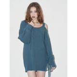 ワンショルダーニットワンピース | EVRIS | 詳細画像2 