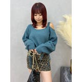 ワンショルダーニットワンピース | EVRIS | 詳細画像22 