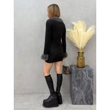 フェザーコンビニットミニワンピース | EVRIS | 詳細画像13