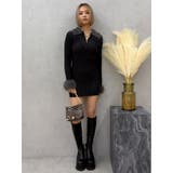 フェザーコンビニットミニワンピース | EVRIS | 詳細画像14