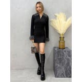 フェザーコンビニットミニワンピース | EVRIS | 詳細画像15