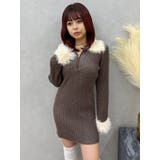 フェザーコンビニットミニワンピース | EVRIS | 詳細画像17