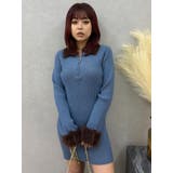 フェザーコンビニットミニワンピース | EVRIS | 詳細画像22