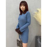 フェザーコンビニットミニワンピース | EVRIS | 詳細画像24