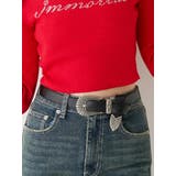 メタルバックルフェイクレザーベルト | EVRIS | 詳細画像1