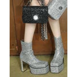 グリッターチャンキーヒールショートブーツ | EVRIS | 詳細画像11 