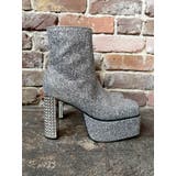 グリッターチャンキーヒールショートブーツ | EVRIS | 詳細画像20 