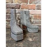 グリッターチャンキーヒールショートブーツ | EVRIS | 詳細画像21 