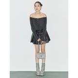 グリッターチャンキーヒールショートブーツ | EVRIS | 詳細画像4 