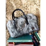 ブラック | フェイクファーボストンBAG | EVRIS