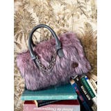 ピンク | フェイクファーボストンBAG | EVRIS