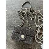 ブラック | グリッターショルダーBAG | EVRIS