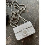 シルバー | グリッターショルダーBAG | EVRIS