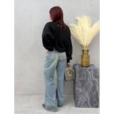 リベットペインターワイドデニムパンツ | EVRIS | 詳細画像12