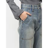 リベットペインターワイドデニムパンツ | EVRIS | 詳細画像18