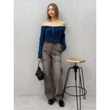 リベットペインターワイドデニムパンツ | EVRIS | 詳細画像39 