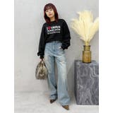 リベットペインターワイドデニムパンツ | EVRIS | 詳細画像9