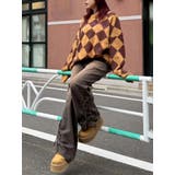 サイドギャザーリボンセミワイドデニムパンツ | EVRIS | 詳細画像14