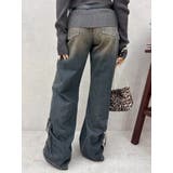 サイドギャザーリボンセミワイドデニムパンツ | EVRIS | 詳細画像18