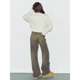 サイドギャザーリボンセミワイドデニムパンツ | EVRIS | 詳細画像4