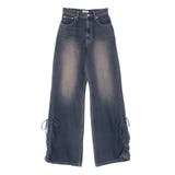 サイドギャザーリボンセミワイドデニムパンツ | EVRIS | 詳細画像41