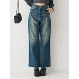 bijouワイドデニムパンツ | EVRIS | 詳細画像11 