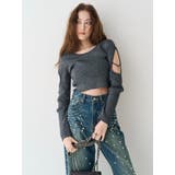 bijouワイドデニムパンツ | EVRIS | 詳細画像12 