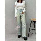 bijouワイドデニムパンツ | EVRIS | 詳細画像25 