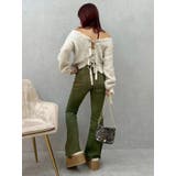 カラーヴィンテージライクストレッチフレアデニムパンツ | EVRIS | 詳細画像15