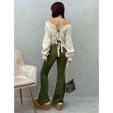 カラーヴィンテージライクストレッチフレアデニムパンツ | EVRIS | 詳細画像16