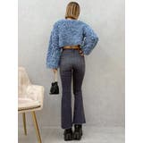 カラーヴィンテージライクストレッチフレアデニムパンツ | EVRIS | 詳細画像19