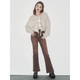 カラーヴィンテージライクストレッチフレアデニムパンツ | EVRIS | 詳細画像2