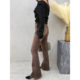 カラーヴィンテージライクストレッチフレアデニムパンツ | EVRIS | 詳細画像8