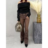 カラーヴィンテージライクストレッチフレアデニムパンツ | EVRIS | 詳細画像9