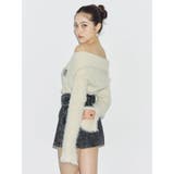 ラメロゴシャギーオフショルニットトップス | EVRIS | 詳細画像13 