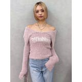 ラメロゴシャギーオフショルニットトップス | EVRIS | 詳細画像37 