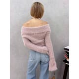 ラメロゴシャギーオフショルニットトップス | EVRIS | 詳細画像39 