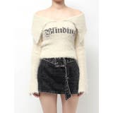 ラメロゴシャギーオフショルニットトップス | EVRIS | 詳細画像48 