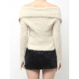 ラメロゴシャギーオフショルニットトップス | EVRIS | 詳細画像50 