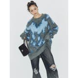 アニマルシャギーオーバーサイズニットトップス | EVRIS | 詳細画像3 