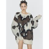 アニマルシャギーオーバーサイズニットトップス | EVRIS | 詳細画像33 