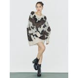 アニマルシャギーオーバーサイズニットトップス | EVRIS | 詳細画像40 