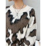 アニマルシャギーオーバーサイズニットトップス | EVRIS | 詳細画像43 